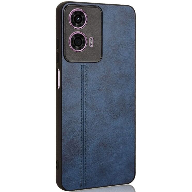 Защитный чехол UniCase Leather Series для Motorola Moto E14 / G04s - Blue: фото 2 из 7