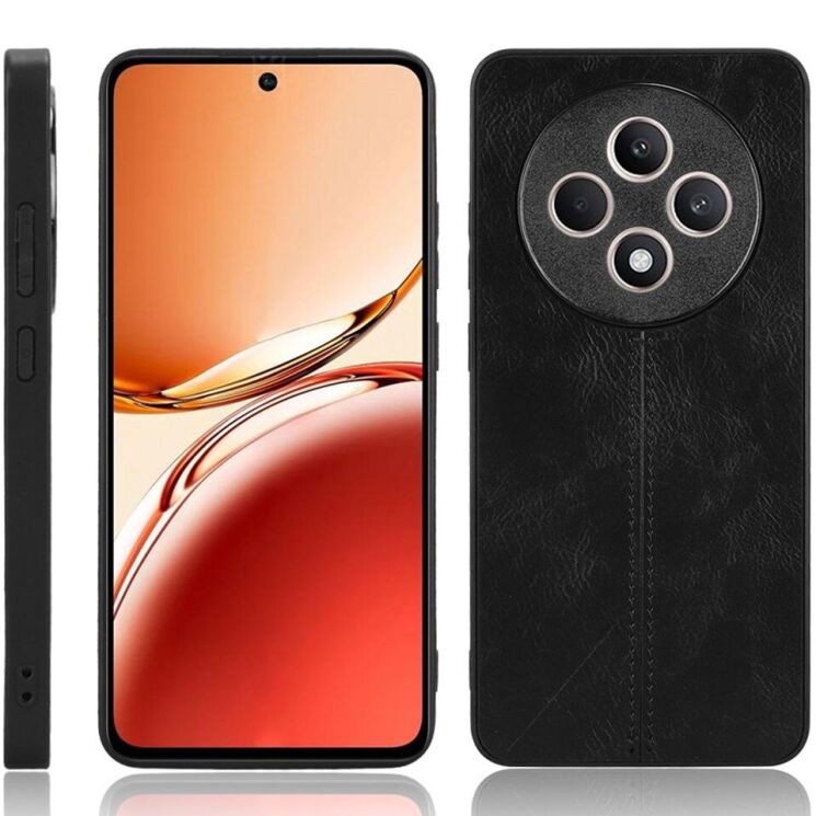 Захисний чохол UniCase Leather Series для OPPO Reno 12 F/FS - Black: фото 2 з 7