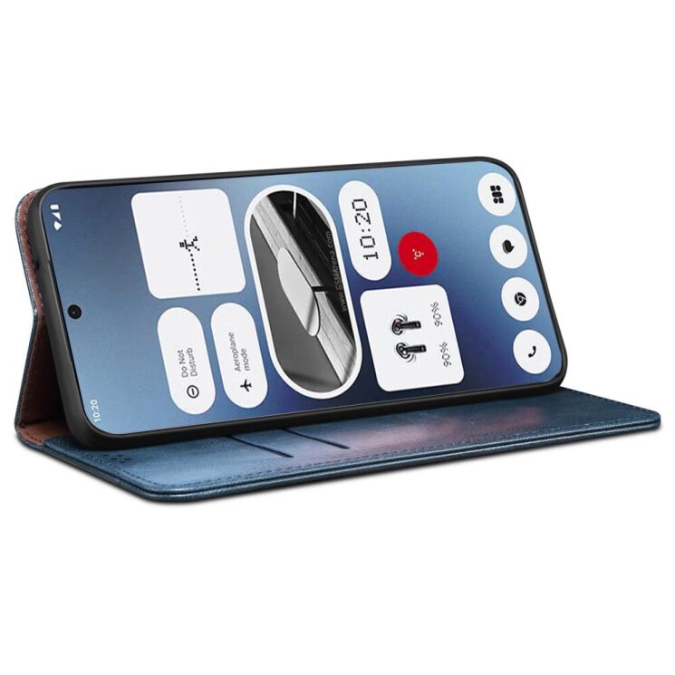 Захисний чохол UniCase Leather Wallet для Nothing Phone (2a) / Phone (2a) Plus - Blue: фото 3 з 6