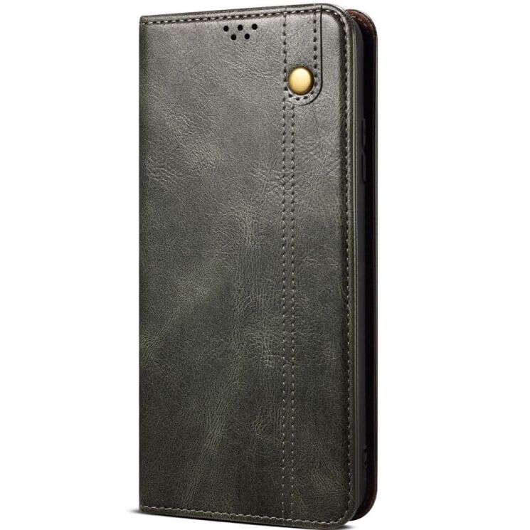 Защитный чехол UniCase Leather Wallet для Samsung Galaxy A55 (A556) - Green: фото 5 из 7
