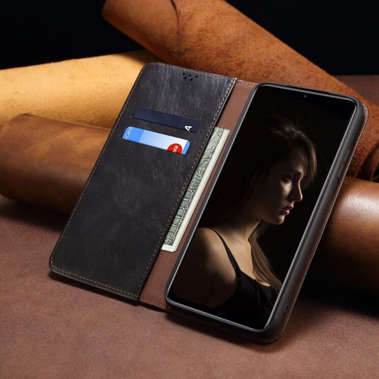 Защитный чехол UniCase Leather Wallet для Xiaomi 13 Lite - Black: фото 5 из 8