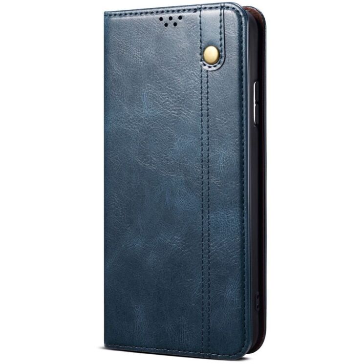 Защитный чехол UniCase Leather Wallet для Xiaomi Redmi Note 14 5G - Blue: фото 5 из 10