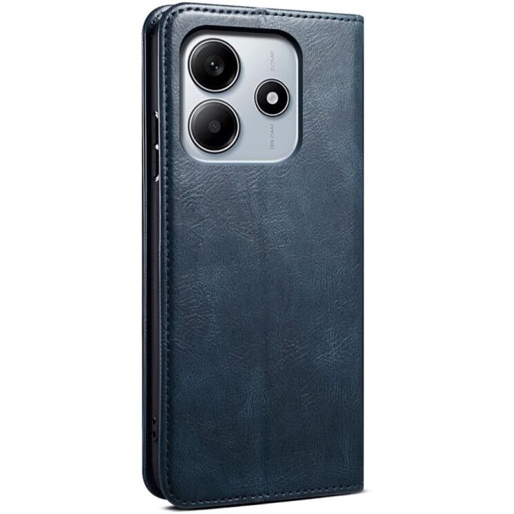 Защитный чехол UniCase Leather Wallet для Xiaomi Redmi Note 14 5G - Blue: фото 6 из 10