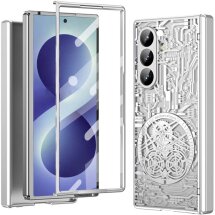 Захисний чохол UniCase Mechanical Legend для Samsung Galaxy Fold 8 Ultra - Silver: фото 1 з 13