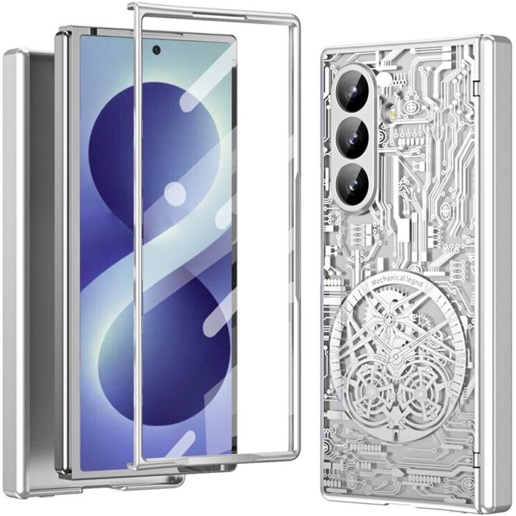 Захисний чохол UniCase Mechanical Legend для Samsung Galaxy Fold 8 Ultra - Silver (424006S) Захисний чохол UniCase Mechanical Legend для Samsung Galaxy Fold 8 Ultra - Silver: фото 1 з 13