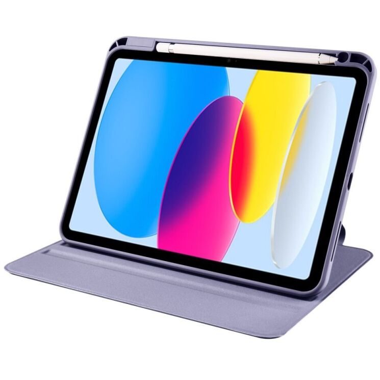 Защитный чехол UniCase Rotary Stand для Apple iPad 10.9 (2022) / iPad 11 (2025) - Purple: фото 3 из 7