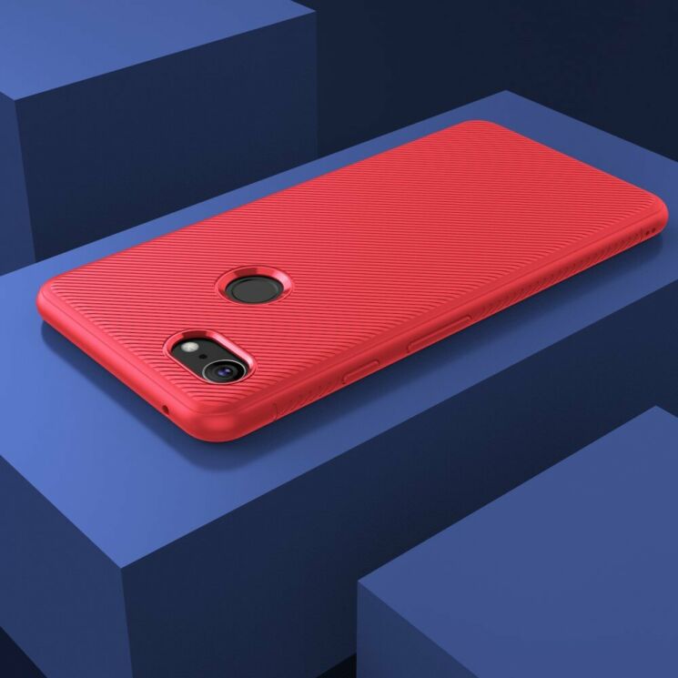 Защитный чехол UniCase Twill Soft для Google Pixel 3 XL - Red: фото 6 из 7