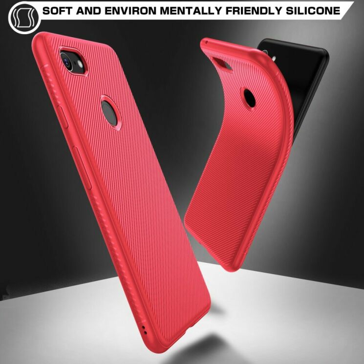 Защитный чехол UniCase Twill Soft для Google Pixel 3 XL - Red: фото 2 из 7