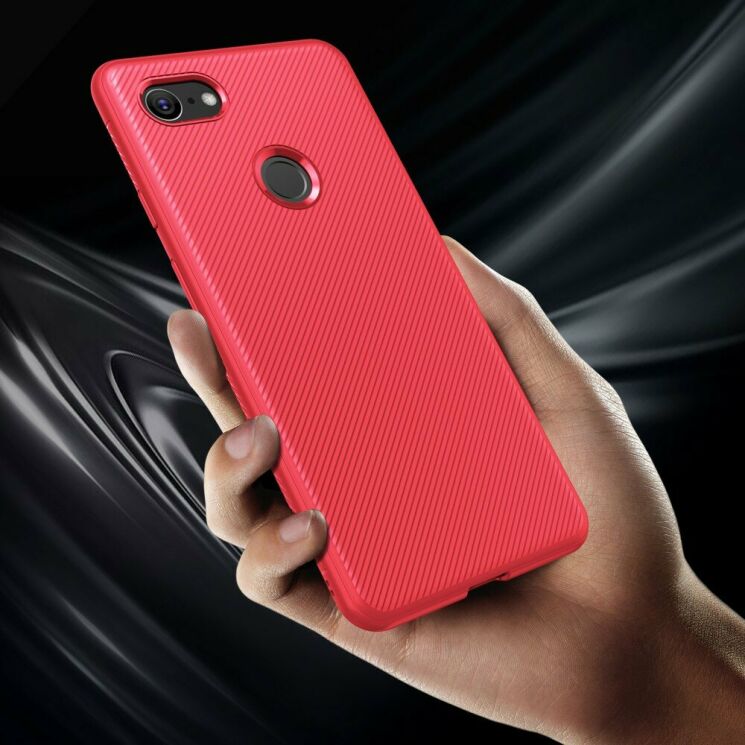 Защитный чехол UniCase Twill Soft для Google Pixel 3 XL - Red: фото 4 из 7
