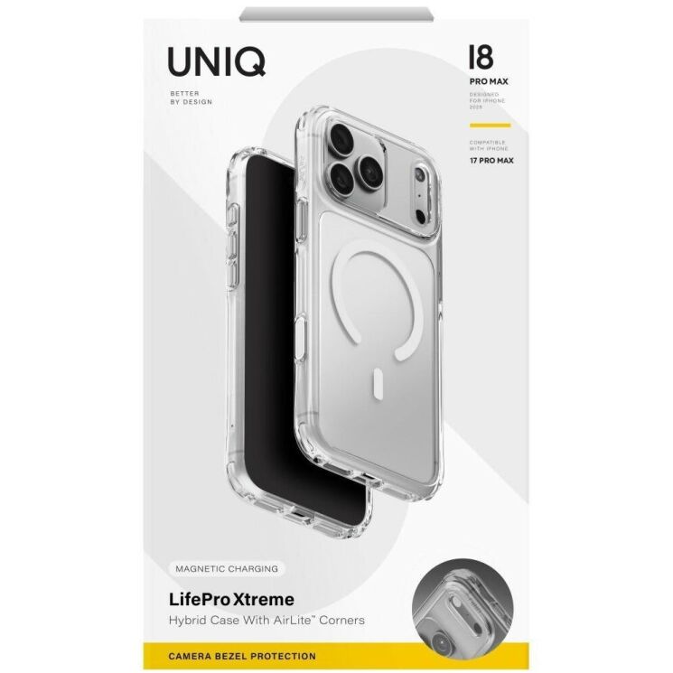 Захисний чохол UNIQ LifePro Xtreme with MagClick для iPhone 18 Pro Max / 17 Pro Max (UNIQ-IP6.9P(2026)-LPRXMCCLR) - Transparent: фото 7 з 13