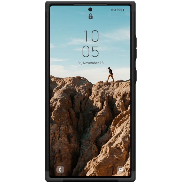 Захисний чохол URBAN ARMOR GEAR (UAG) Civilian для Samsung Galaxy S24 Ultra (S928) 214439114040 - Black: фото 3 з 11
