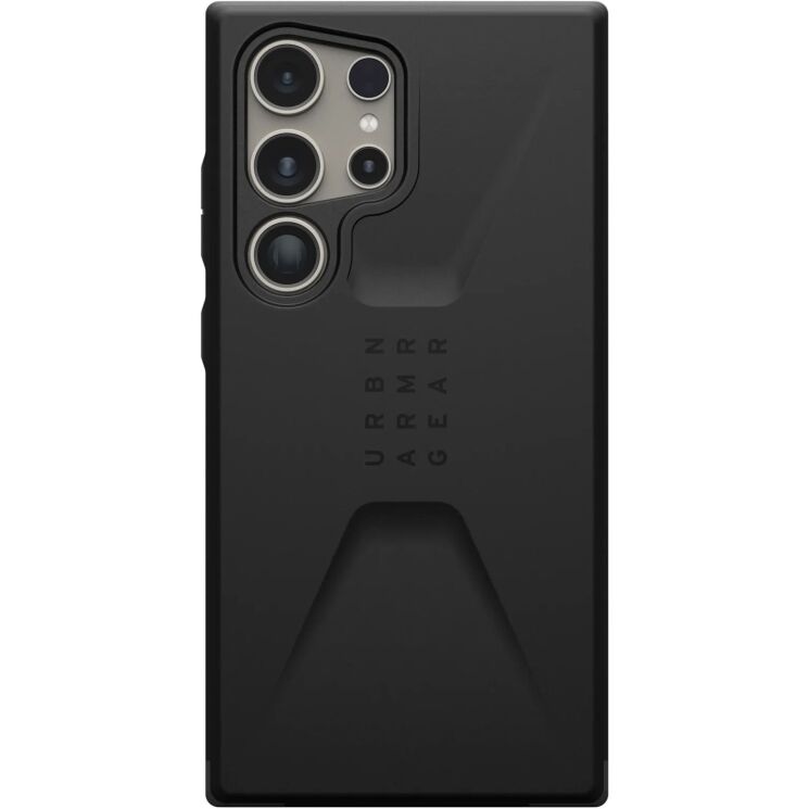 Захисний чохол URBAN ARMOR GEAR (UAG) Civilian для Samsung Galaxy S24 Ultra (S928) 214439114040 - Black: фото 2 з 11