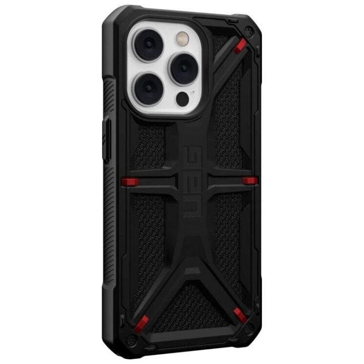 Защитный чехол URBAN ARMOR GEAR (UAG) Monarch для Apple iPhone 14 Pro - Kevlar Black: фото 2 из 9