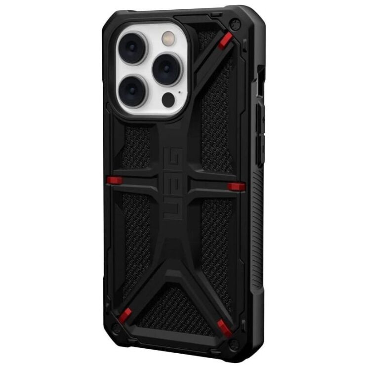 Защитный чехол URBAN ARMOR GEAR (UAG) Monarch для Apple iPhone 14 Pro - Kevlar Black: фото 3 из 9