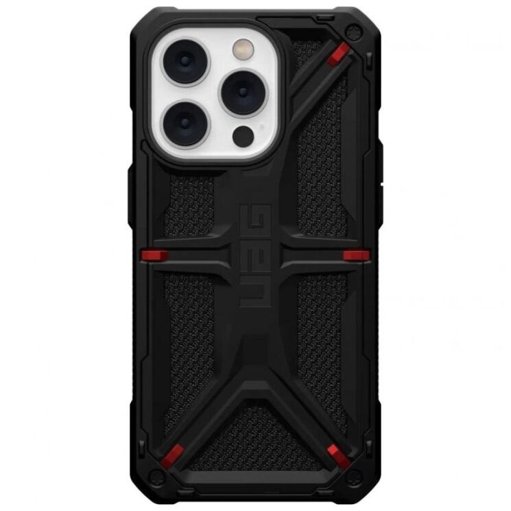 Защитный чехол URBAN ARMOR GEAR (UAG) Monarch для Apple iPhone 14 Pro - Kevlar Black: фото 1 из 9