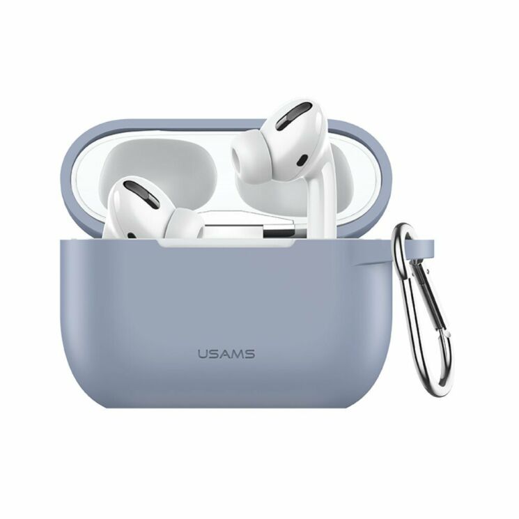 Захисний чохол USAMS US-BH568 Protective Cover для Apple AirPods Pro - Blue: фото 1 з 17