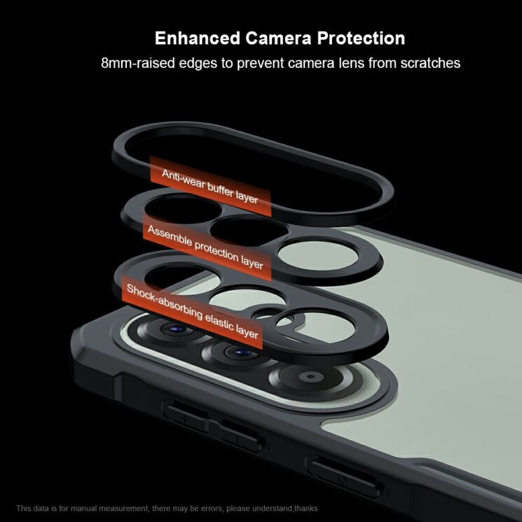 Защитный чехол XUNDD Rugged Case для Samsung Galaxy A57 (A576) - Black: фото 4 из 6