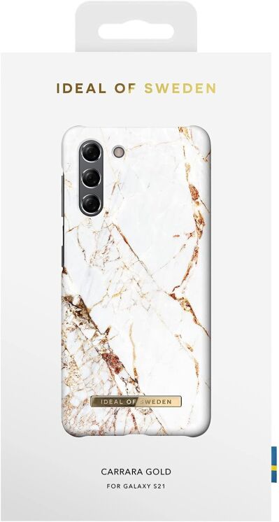 Защитный чехол iDeal Of Sweden Printed Case для Samsung Galaxy S21 (G991) IDFCA16-S21-46 - Carrara Gold: фото 3 из 3