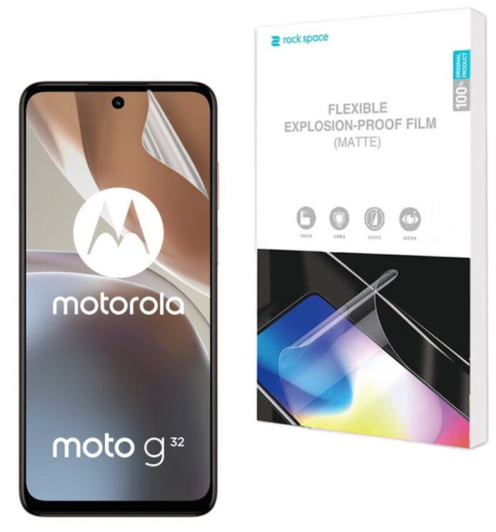 Антиблікова плівка на екран RockSpace Explosion-Proof Matte для Motorola Moto G32: фото 1 з 8