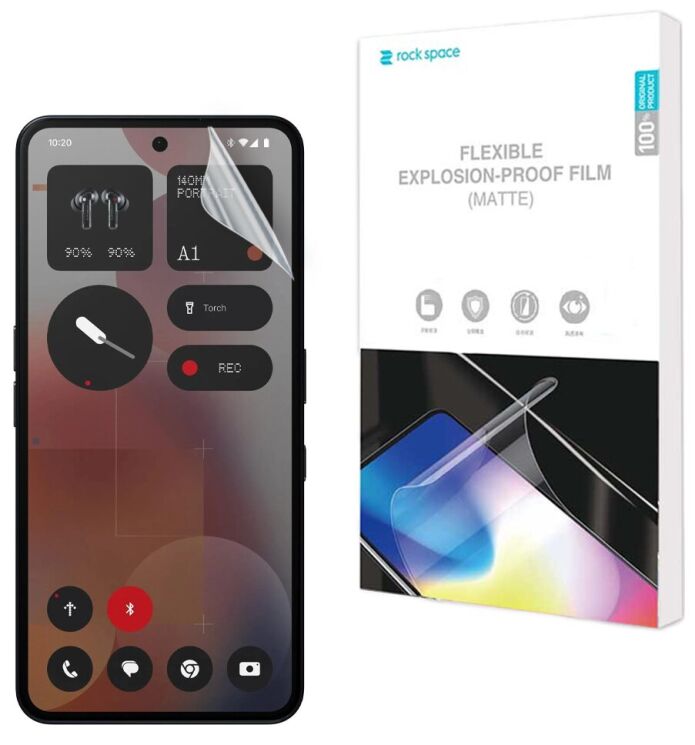 Антиблікова плівка на екран RockSpace Matte для Nothing Phone (3a) Pro: фото 1 з 8