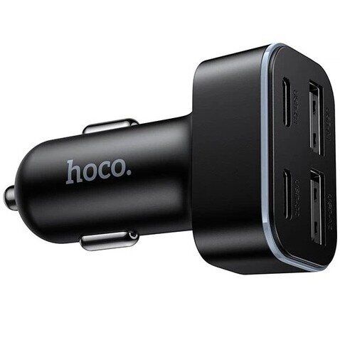 Автомобильное зарядное устройство Hoco Z63 60W (2USB + 2Type-C) - Black: фото 4 из 7