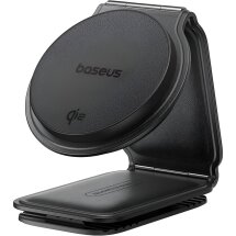 Автомобильный держатель с беспроводной зарядкой Baseus PrimeTrip C02 (15W) C40169003111-00 - Black: фото 1 из 23