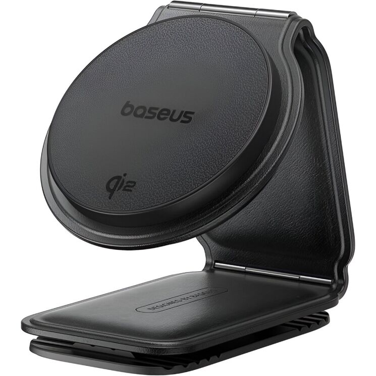 Автомобильный держатель с беспроводной зарядкой Baseus PrimeTrip C02 (15W) C40169003111-00 - Black: фото 1 из 23
