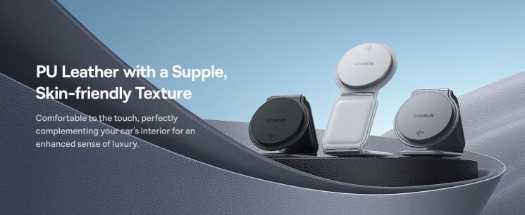 Автомобильный держатель с беспроводной зарядкой Baseus PrimeTrip C02 (15W) C40169003111-00 - Black: фото 14 из 23