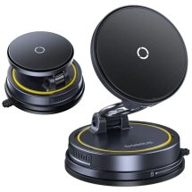 Автомобильный держатель с функцией беспроводной зарядки Baseus PrimeTrip VC2 Flex Pro (C0013F01) - Black: фото 1 из 22