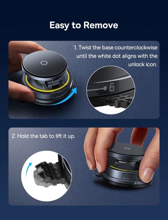 Автомобильный держатель с функцией беспроводной зарядки Baseus PrimeTrip VC2 Flex Pro (C0013F01) - Black: фото 16 из 22