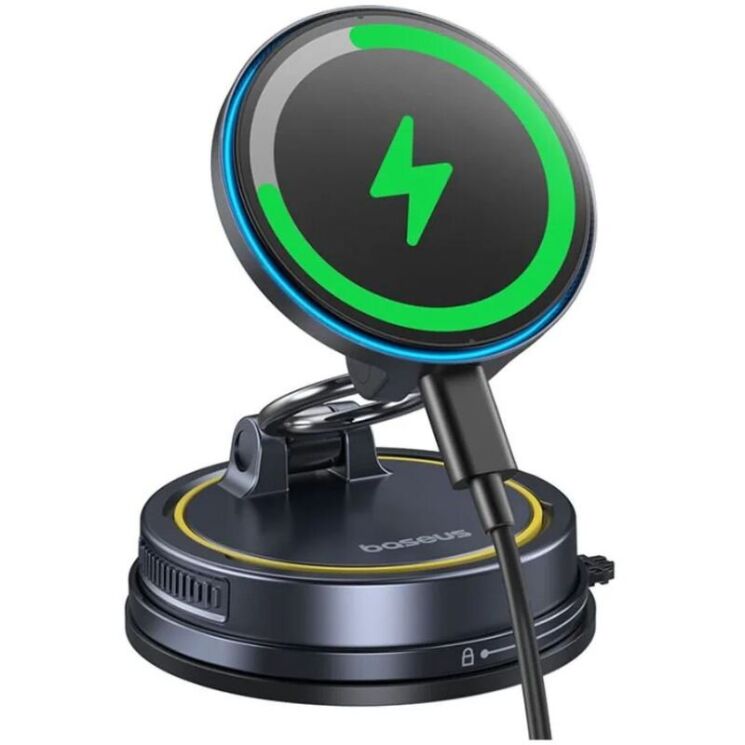 Автомобильный держатель с функцией беспроводной зарядки Baseus PrimeTrip VC2 Flex Pro (C0013F01) - Black: фото 2 из 22