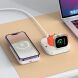 Беспроводное зарядное устройство Hoco CQ16 Astute 4-in-1 (15W) + Power Bank (10000mAh) - Milky White (958285W). Фото 7 из 8