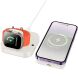 Беспроводное зарядное устройство Hoco CQ16 Astute 4-in-1 (15W) + Power Bank (10000mAh) - Milky White (958285W). Фото 3 из 8