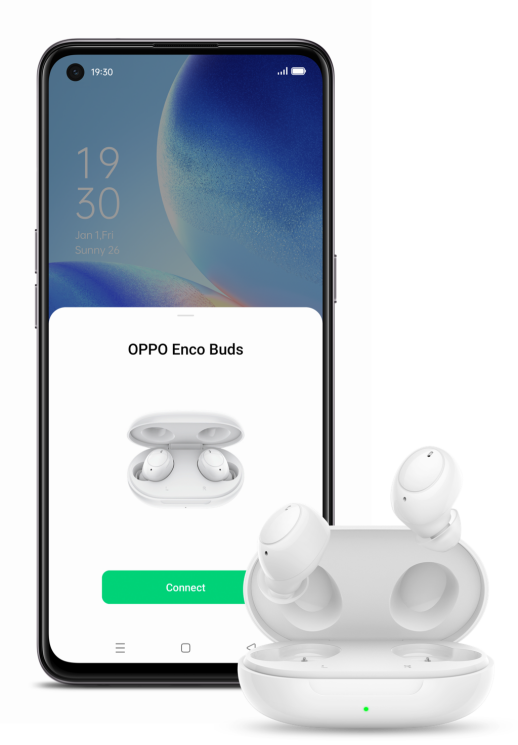 Бездротові навушники OPPO Enco Buds W12 (ETI81) - Blue: фото 8 з 12