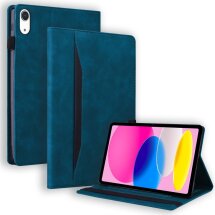 Чехол Deexe Business Style для Apple iPad 10.9 (2022) / iPad 11 (2025) - Blue: фото 1 из 7