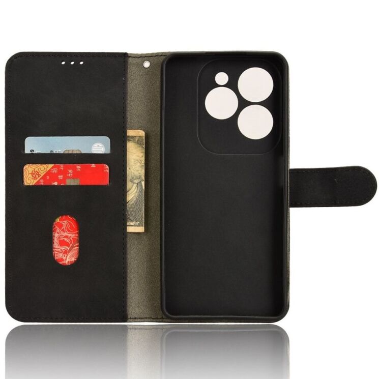 Чехол Deexe Classic Wallet для Infinix Hot 40 / 40 Pro - Black: фото 4 из 6