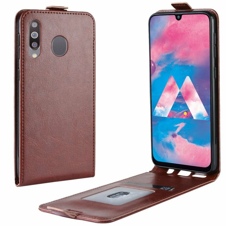 Чехол Deexe Flip Case для Samsung Galaxy M30 (M305) / A40s (A407) - Brown: фото 1 из 6