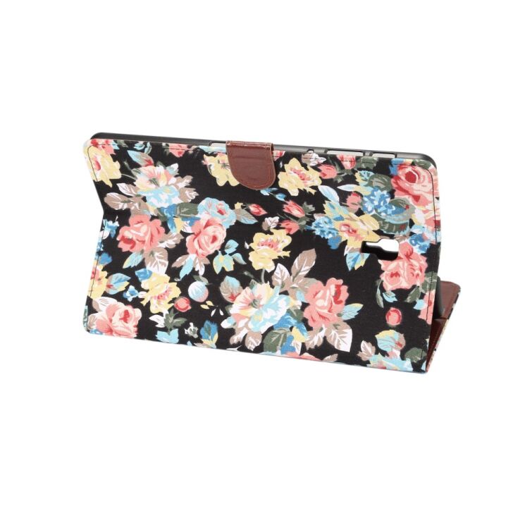 Чехол Deexe Peony Pattern для Samsung Galaxy Tab A 10.5 (T590/595) - Black: фото 4 из 5