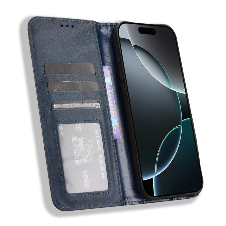Чохол Deexe Retro Style для Apple iPhone 16 Pro Max - Blue: фото 2 з 8