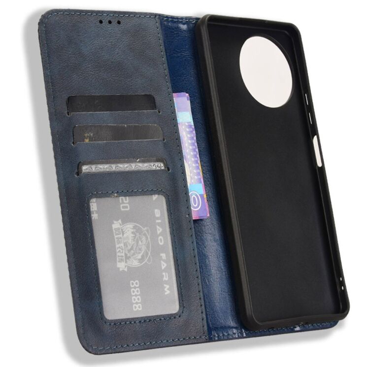 Чехол Deexe Retro Style для Blackview Shark 8 / Oscal Tiger 12 - Blue: фото 4 из 7
