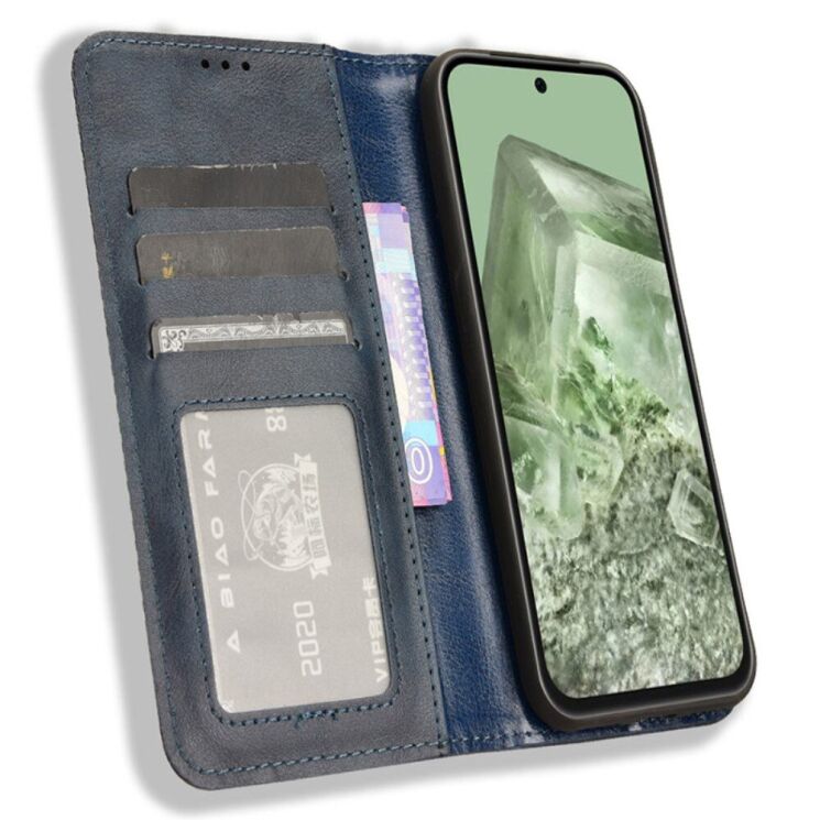 Чехол Deexe Retro Style для Google Pixel 8A - Blue: фото 2 из 6