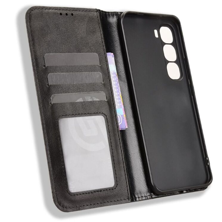 Чохол Deexe Retro Style для Infinix Hot 60 Pro Plus - Black: фото 5 з 18