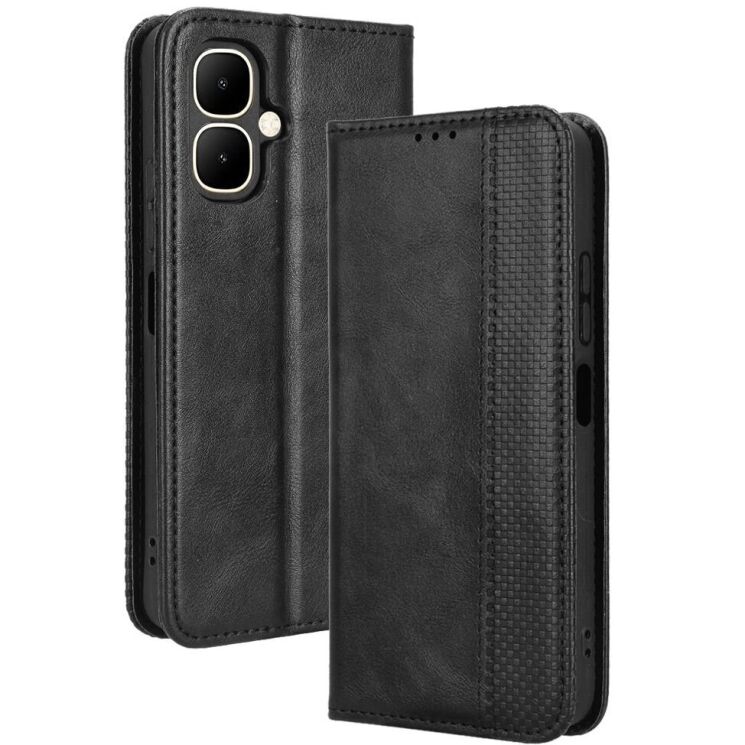 Чохол Deexe Retro Style для Infinix Smart 10 - Black: фото 1 з 16