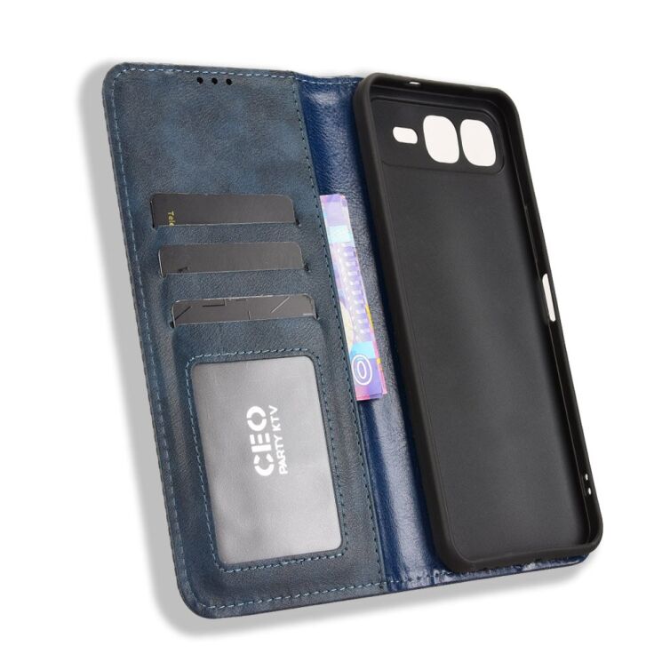 Чохол Deexe Retro Style для Infinix Smart 10 Plus - Blue: фото 3 з 20