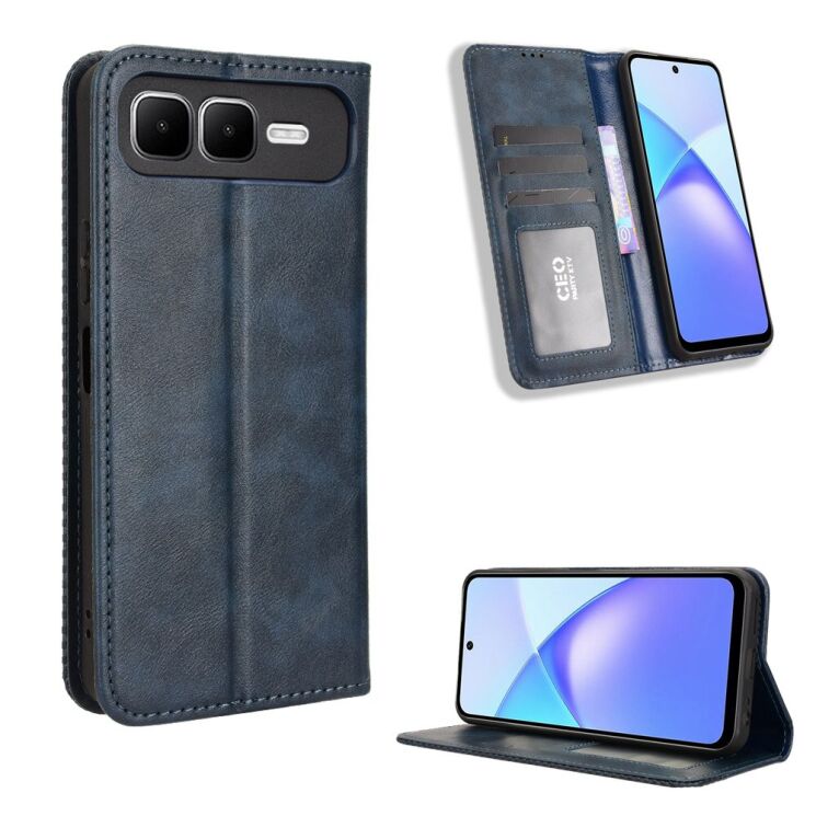 Чохол Deexe Retro Style для Infinix Smart 10 Plus - Blue: фото 7 з 20