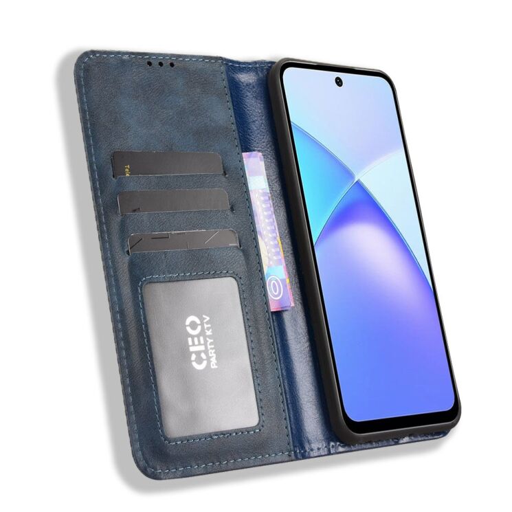 Чохол Deexe Retro Style для Infinix Smart 10 Plus - Blue: фото 4 з 20