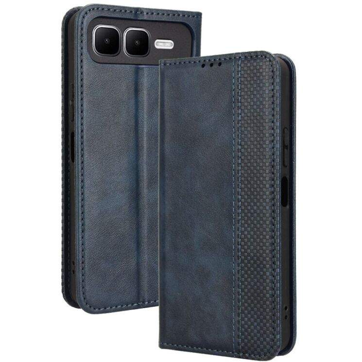 Чохол Deexe Retro Style для Infinix Smart 10 Plus - Blue: фото 1 з 20