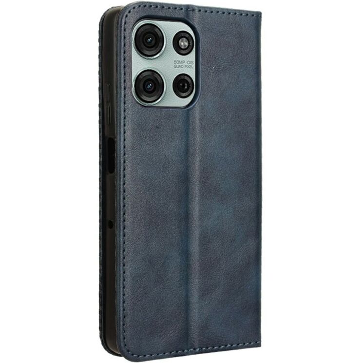 Чехол Deexe Retro Style для Motorola Moto G75 - Blue: фото 6 из 8