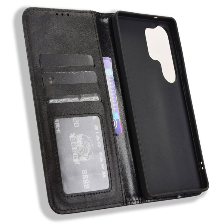 Чохол Deexe Retro Style для Samsung Galaxy S25 Ultra (S938) - Black: фото 4 з 7