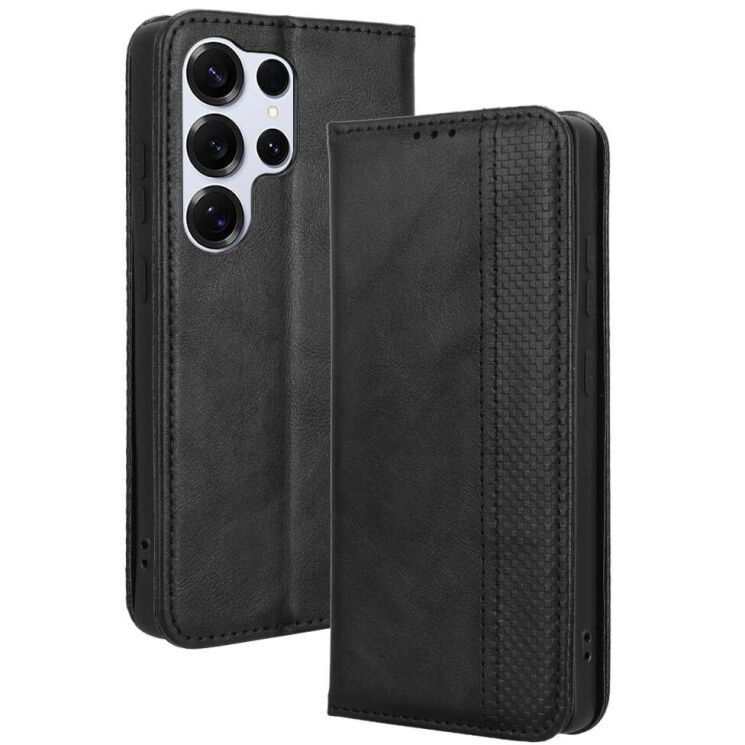 Чохол Deexe Retro Style для Samsung Galaxy S25 Ultra (S938) - Black: фото 1 з 7